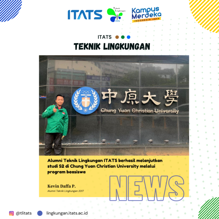 Dapatkan Beasiswa, Mahasiswa Teknik Lingkungan Lanjutkan Studi S2 di Taiwan