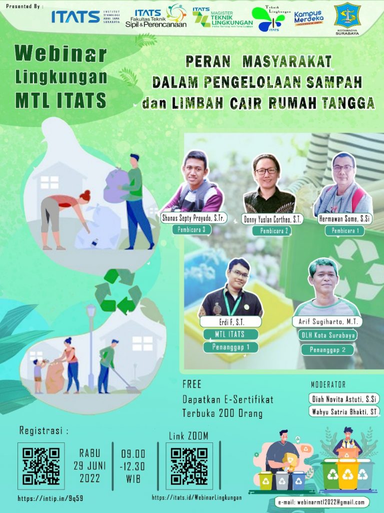 Sinergi dengan DLH Kota Surabaya dalam Webinar Peran Masyarakat dalam Pengelolaan Sampah dan Limbah Cair Rumah Tangga